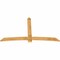 Ekena Millwork Bellingham Rough Sawn Timber Gable Bracket, Western Red Cedar, 96"W x 56"H x 2"D x 6"F, 14/12 Pitch GBW096X56X0206BEL00RWR - alternate 2